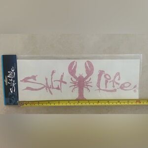 Medium pink lobster Salt life decal sticker